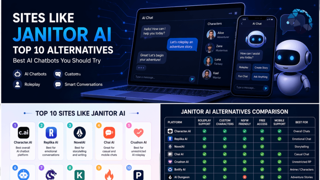 sites-like-janitor-ai-alternatives